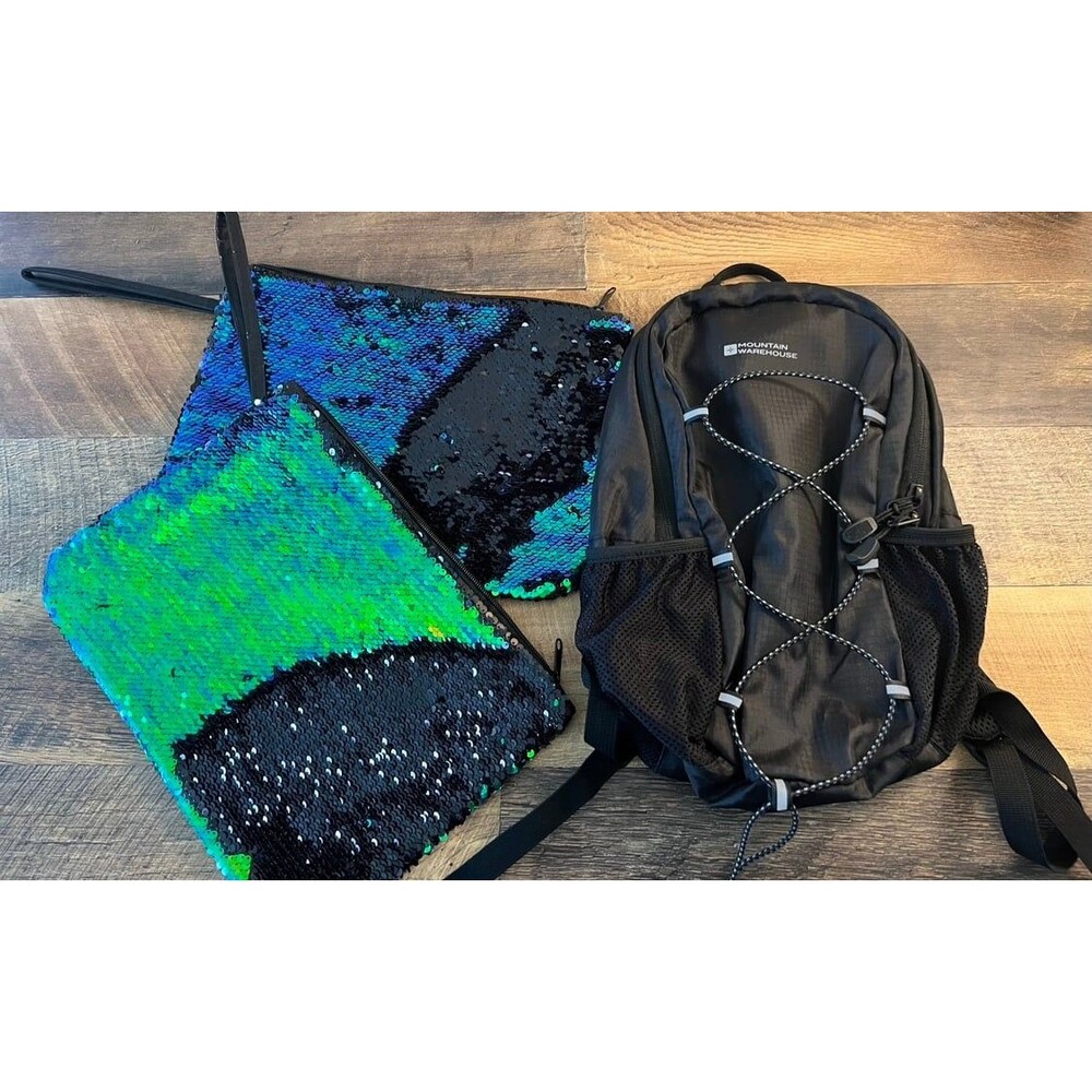 Set of bags. 2 waterproof bags and one small backpack